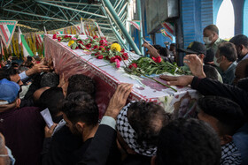 تشییع و خاکسپاری شهید مدافع امنیت "هادی کنعانی" در اهواز