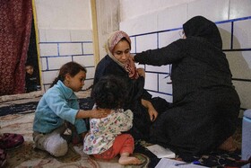 واکسیناسیون سیار در روستاهای اهواز