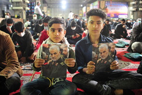 مراسم سالگرد شهید سلیمانی در مصلی اهواز