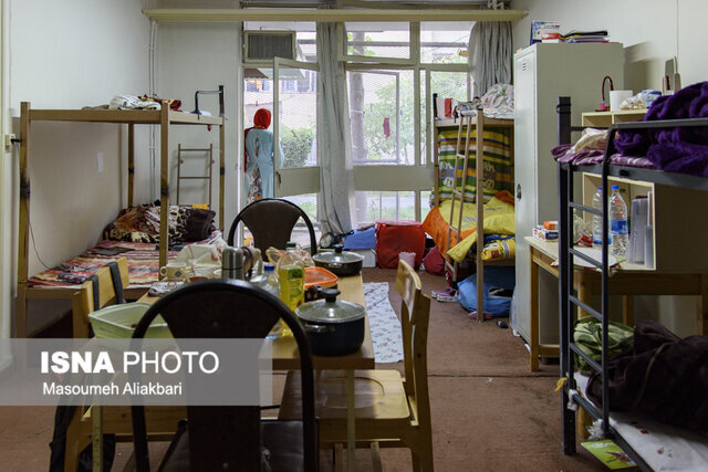 عکس از آرشیو اسکان مقطعی دانشجویان صنعتی دزفول در خوابگاهها