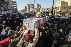 تشییع و تدفین پیکر ۳ شهید دفاع مقدس در اهواز