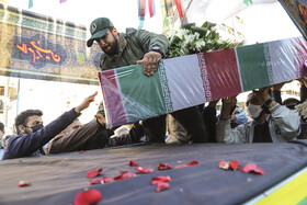 تشییع و تدفین پیکر ۳ شهید دفاع مقدس در اهواز