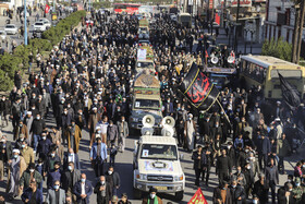 تشییع و تدفین پیکر ۳ شهید دفاع مقدس در اهواز