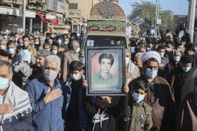 تشییع و تدفین پیکر ۳ شهید دفاع مقدس در اهواز