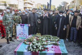 تشییع و تدفین پیکر ۳ شهید دفاع مقدس در اهواز
