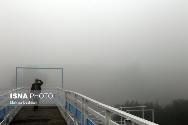 مهگرفتگی در اهواز  کاهش دید افقی در برخی شهرهای خوزستان به ۵۰ متر