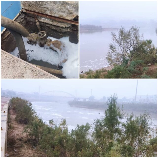 توضیحی درباره آلودگی گسترده کارون با شویندههای یک بیمارستان در اهواز