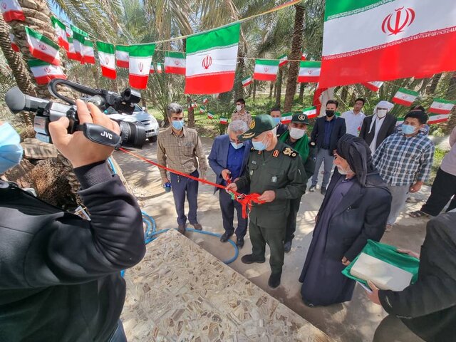 افتتاح خط لوله انتقال آب آشامیدنی روستاهای بخش مرکزی آبادان