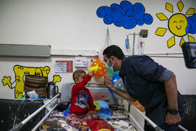 مراسم برآورده ساختن آرزوی کودکان مبتلا به سرطان بیمارستان بقایی ۲ اهواز