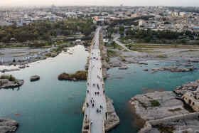 مسافران نوروزی در کنار رودخانه دز-دزفول