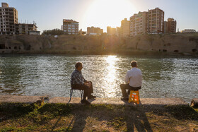 مسافران نوروزی در کنار رودخانه دز-دزفول