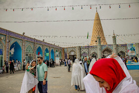 مسافران نوروزی در  حرم حضرت دانیال نبی(ع)