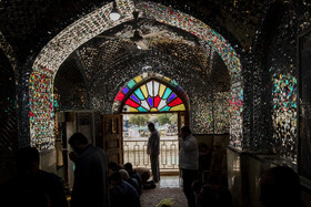 مسافران نوروزی در  حرم حضرت دانیال نبی(ع)