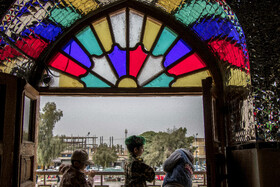 مسافران نوروزی در  حرم حضرت دانیال نبی(ع)