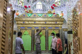 مسافران نوروزی در  حرم حضرت دانیال نبی(ع)