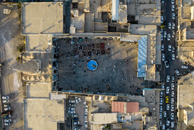 مسافران نوروزی در  حرم حضرت دانیال نبی(ع)