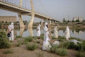 غسل تعمید کودکان مندایی در اهواز