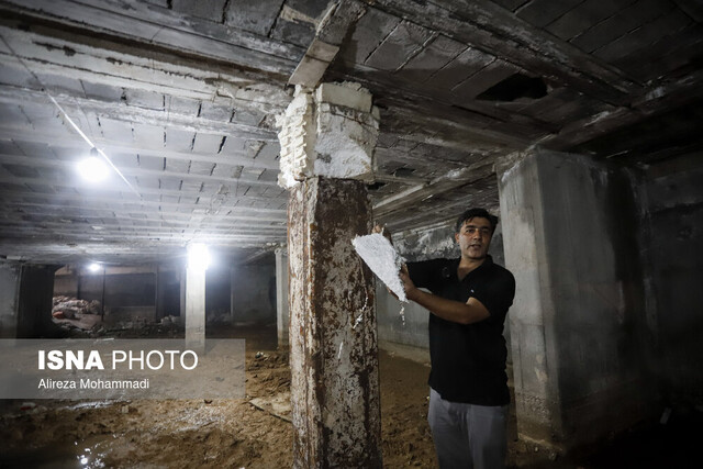 اهالی ساختمان "عدالت ۲" از ترس آوار، آواره شدهاند