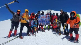 تیم "امرداد اهواز" بلندترین قله ترکیه را فتح کرد