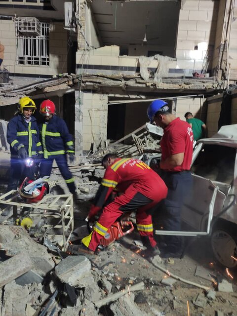 ۴ مصدوم حاصل حادثه انفجار گاز ساختمان مسکونی در اهواز