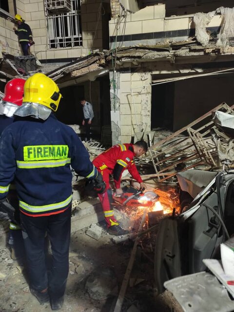 ۴ مصدوم حاصل حادثه انفجار گاز ساختمان مسکونی در اهواز