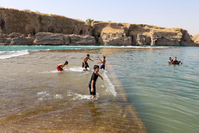 شنا در رودخانه «دز»