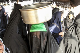 مراسم نمادین خاکسپاری شهدای کربلا - حمیدیه