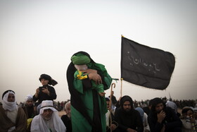 مراسم نمادین خاکسپاری شهدای کربلا - حمیدیه