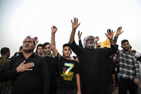 مراسم نمادین خاکسپاری شهدای کربلا - حمیدیه