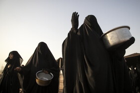 مراسم نمادین خاکسپاری شهدای کربلا - حمیدیه