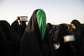 مراسم نمادین خاکسپاری شهدای کربلا - حمیدیه