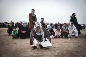 مراسم نمادین خاکسپاری شهدای کربلا - حمیدیه