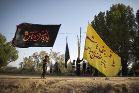 مراسم نمادین خاکسپاری شهدای کربلا - حمیدیه