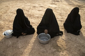 مراسم نمادین خاکسپاری شهدای کربلا - حمیدیه