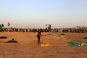 مراسم نمادین خاکسپاری شهدای کربلا - حمیدیه