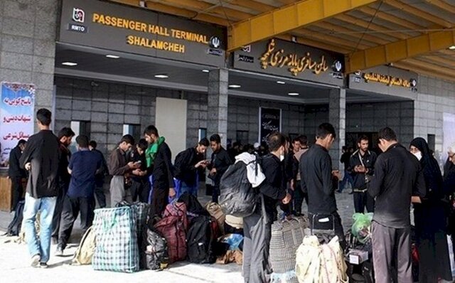 اسکان موقت زائران در مرزهای شلمچه و چذابه اسکان موقت زائران در مرزهای شلمچه و چذابه