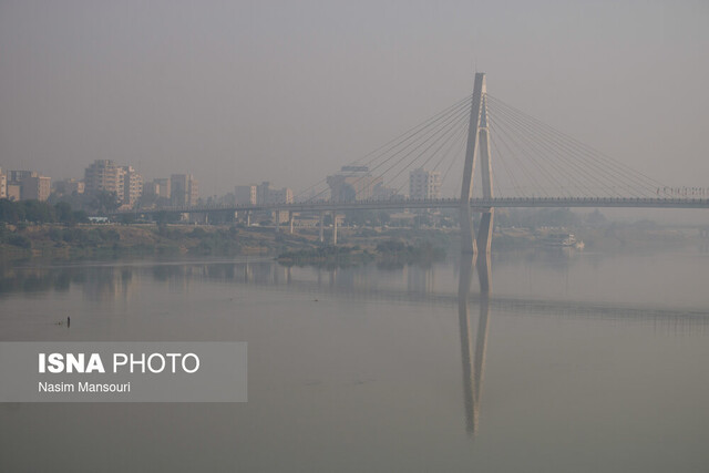 آلودگی هوای اهواز وضعیت "قرمز" هوا در اهواز
