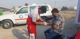 استقرار ۱۴ دستگاه آمبولانس هلال احمر در مرز چذابه