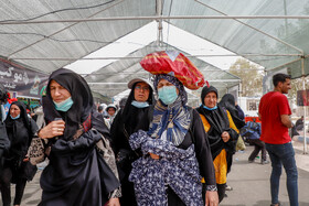 عبور زائران اربعین حسینی از مرز شلمچه