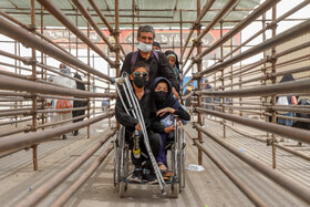 عبور زائران اربعین حسینی از مرز شلمچه