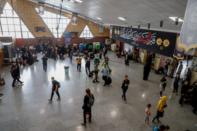 عبور زائران اربعین حسینی از مرز شلمچه