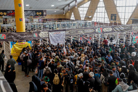 عبور زائران اربعین حسینی از مرز شلمچه