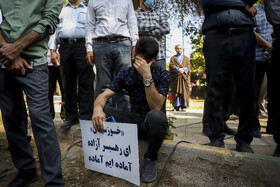 اجتماع نوجوانان دانش آموز و تشییع پیکر یک شهید گمنام دفاع مقدس در اهواز