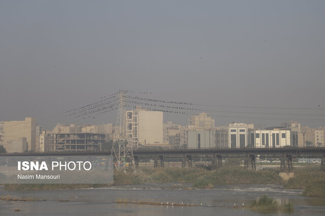 هوای امروز دو شهر خوزستان، "ناسالم"