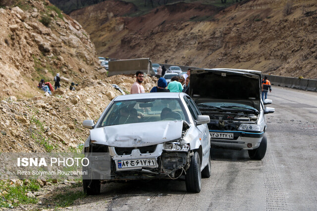 عکس: آرشیو تصادف زنجیرهای ۲۵ خودرو در آزادراه قزوین کرج