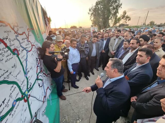 افتتاح پروژه‌های بزرگراهی خوزستان با حضور بذرپاش