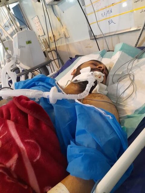 عکس مربوط به روزهای نخست حادثه دو ماه از به کما رفتن دانشجوی اهوازی در آزمایشگاه دانشگاه میگذرد...