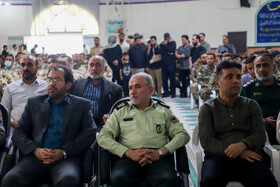 مراسم وداع با پیکر شهید مدافع امنیت در اهواز