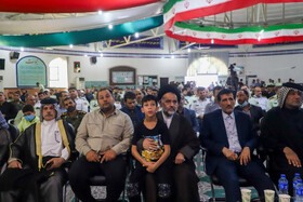 مراسم وداع با پیکر شهید مدافع امنیت در اهواز