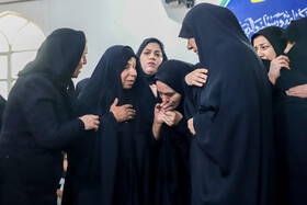 مراسم وداع با پیکر شهید مدافع امنیت در اهواز